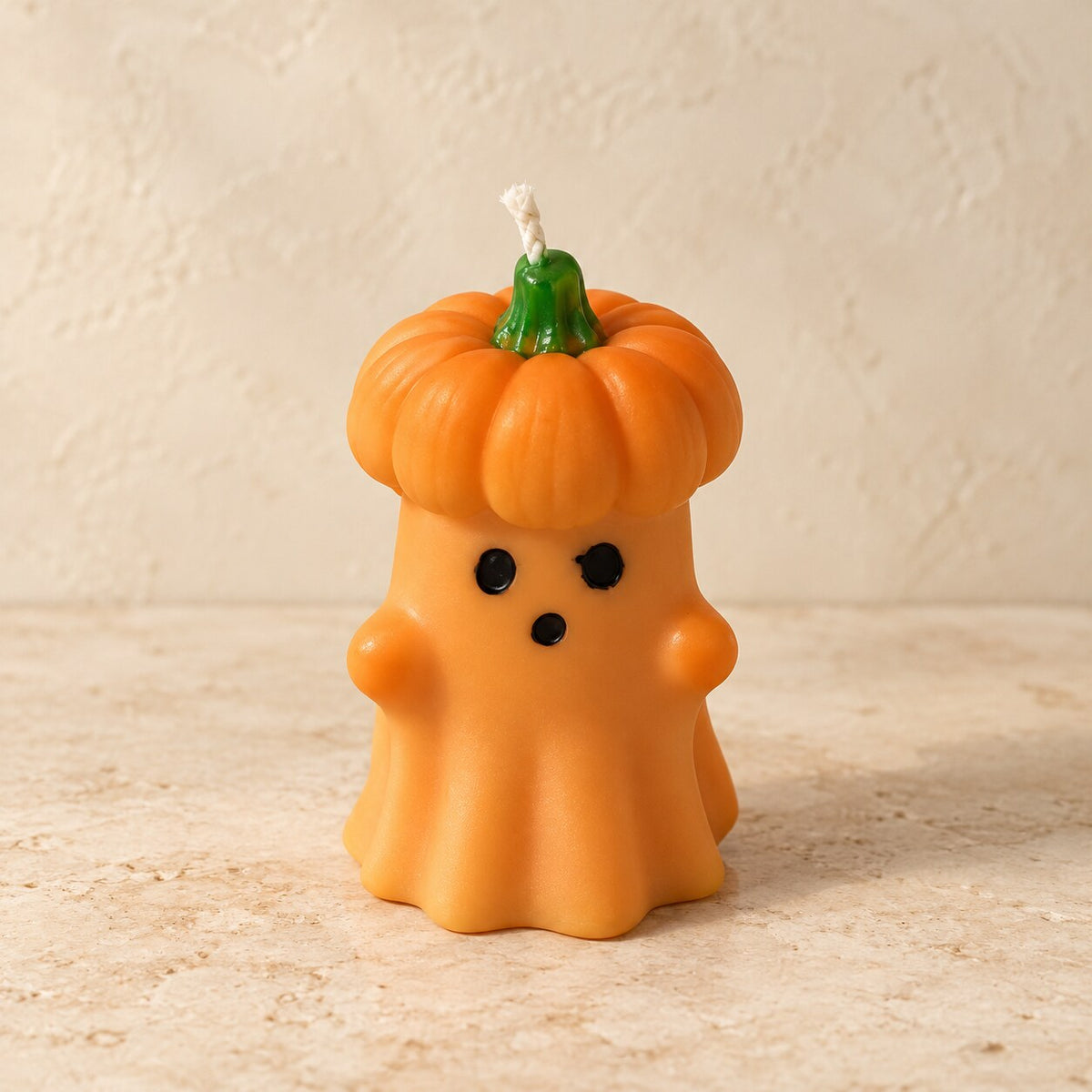 Pumpkin Ghost Candle